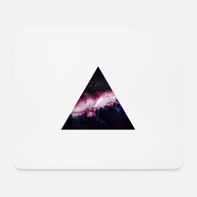 Dreieck Galaxy - Mousepad (Querformat) - Weiß