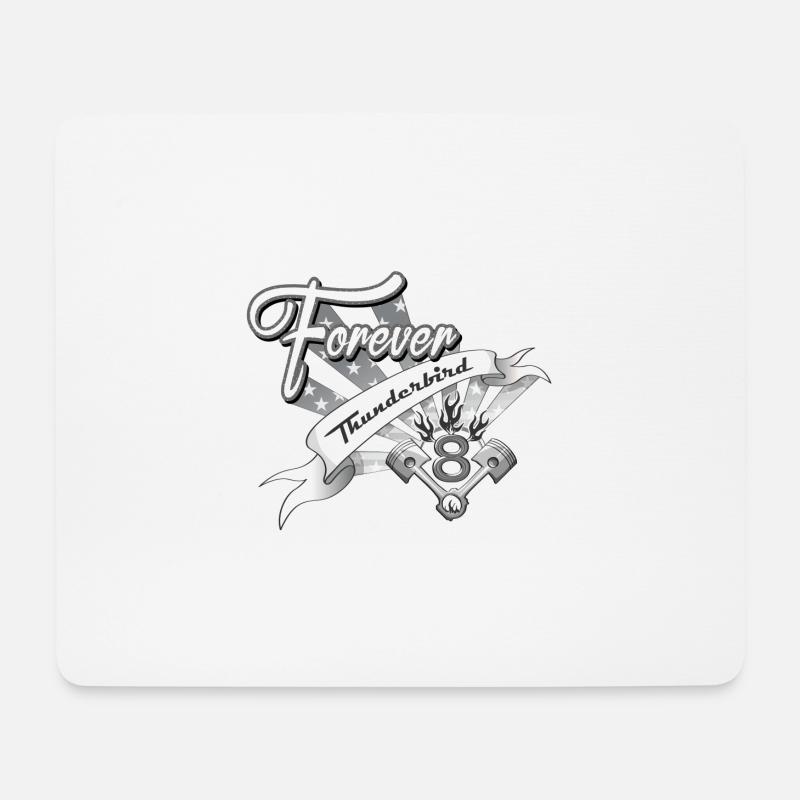 Forever V8 Thunderbird - Mouse Pad (horizontal) - white