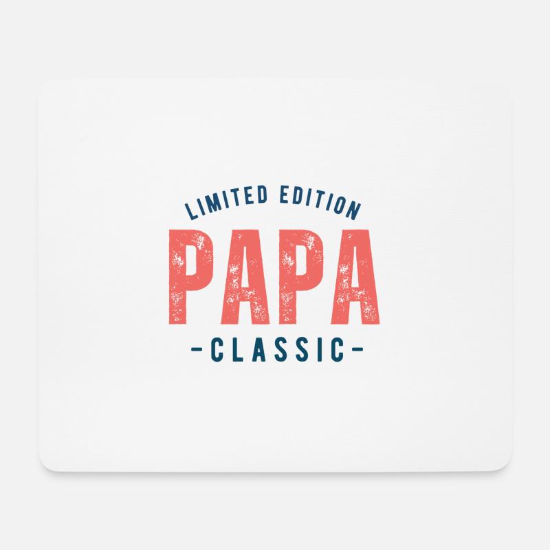 Geschenk 'Limited Edition Papa Classic' - Mousepad (Querformat) - Weiß