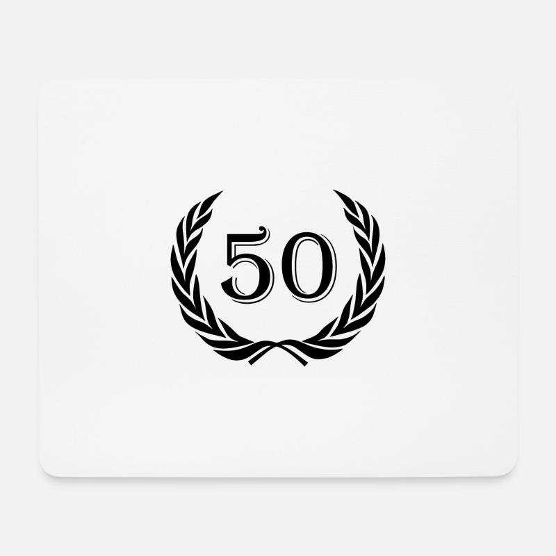 Jubiläum 50 Jahre - Mousepad (Querformat) - Weiß