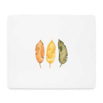 Plumes d’autome - Tapis de souris (format paysage) - blanc - Devant