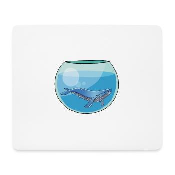 Wal-Glas - Mousepad (Querformat) - Weiß - Vorne