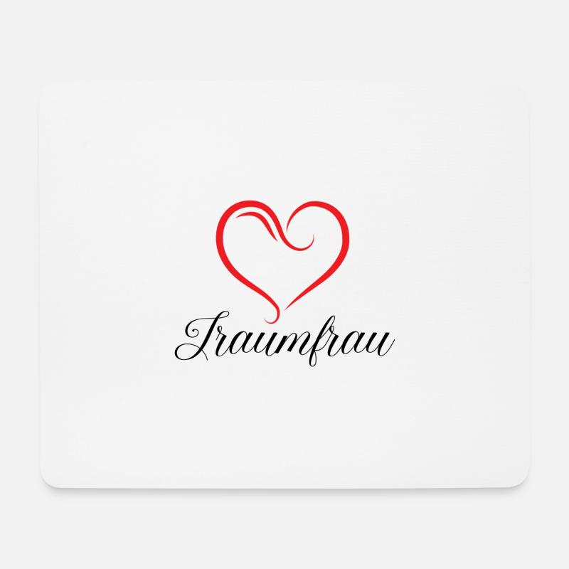 Traumfrau - Mousepad (Querformat) - Weiß