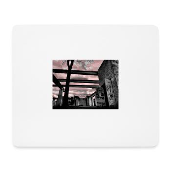 Duisburg Innenhafen, B & W &red Ski - Mousepad (Querformat) - Weiß - Vorne