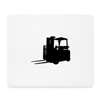 Chariots élévateurs - Tapis de souris (format paysage) - blanc - Devant