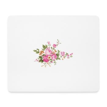 bouquet de fleurs - Tapis de souris (format paysage) - blanc - Devant