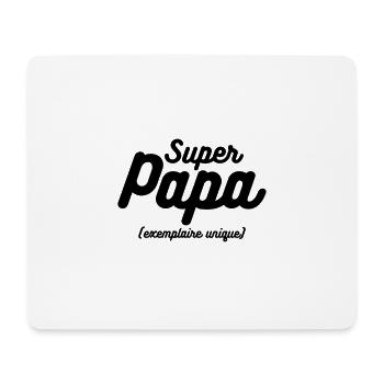 super papa exemplaire unique - Tapis de souris (format paysage) - blanc - Devant