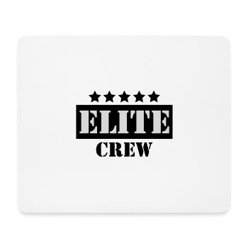 Elite crew - Mousepad (Querformat) - Weiß - Vorne