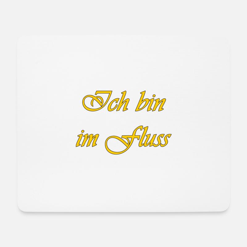 Ich bin im Fluss - Mousepad (Querformat) - Weiß