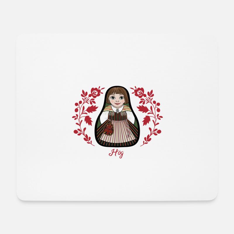 Highest inta with flowers. - Mouse Pad (horizontal) - white