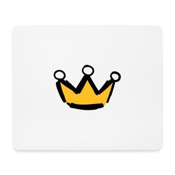 Couronne symboles motifs - Tapis de souris (format paysage) - blanc - Devant