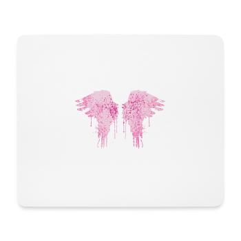 engelsflügel,pink,bunte flügel,graffiti - Mousepad (Querformat) - Weiß - Vorne