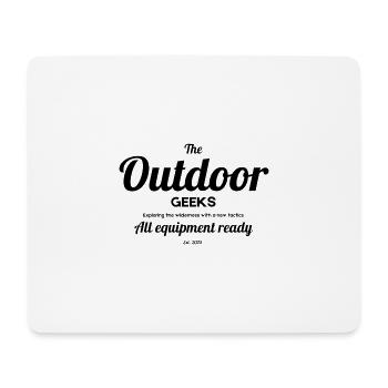 Outdoor Camping Bergsteigen Wandern Reisen - Mousepad (Querformat) - Weiß - Vorne
