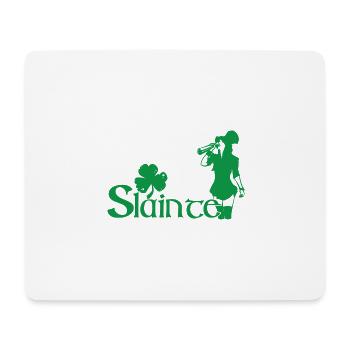 Slainte Happy St. Patrick's day - Mouse Pad (horizontal) - white - Front