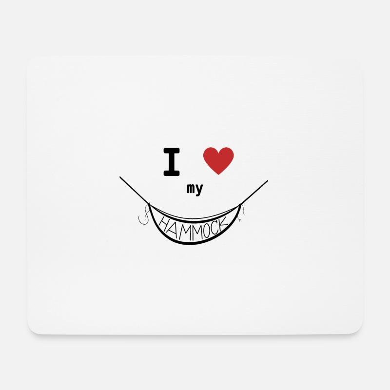 I love my Hammock 2.0 - Mousepad (Querformat) - Weiß