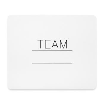TEAM with placeholder - Mouse Pad (horizontal) - white - Front