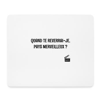 Quand te reverrai-je ? Les bronzés font du ski ! - Tapis de souris (format paysage) - blanc - Devant