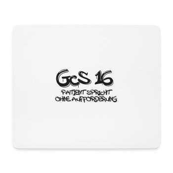 GCS 16 Graffiti - Mousepad (Querformat) - Weiß - Vorne