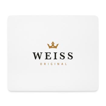 Logo original de la famille Weiss - Tapis de souris (format paysage) - blanc - Devant