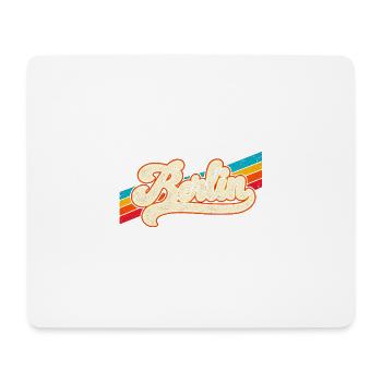 Berlin - Retro Sticker - Deutschalnd - Germany - Mousepad (Querformat) - Weiß - Vorne