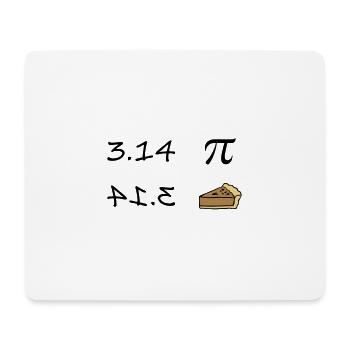 Pi - Pie - Mousepad (Querformat) - Weiß - Vorne