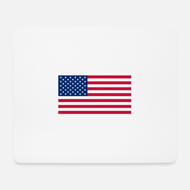 usa - Mousepad (Querformat) - Weiß