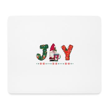 Frohe Weihnachten Weihnachtsmann Hohoho - Mousepad (Querformat) - Weiß - Vorne