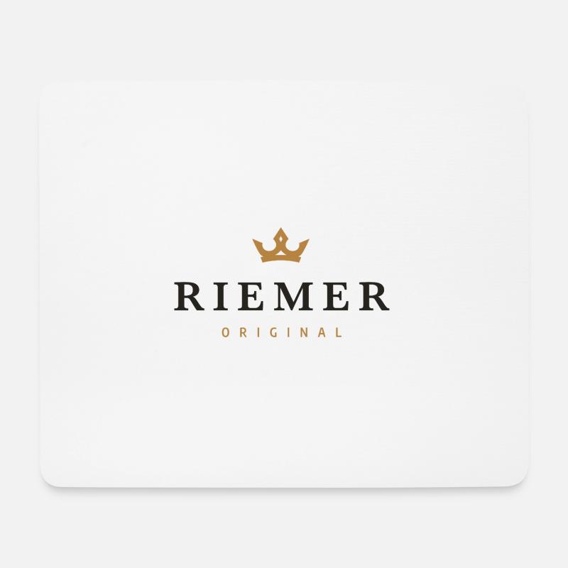 Riemer Original Familienlogo - Mousepad (Querformat) - Weiß