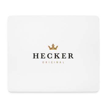 Hecker Original Family Logo - Mouse Pad (horizontal) - white - Front