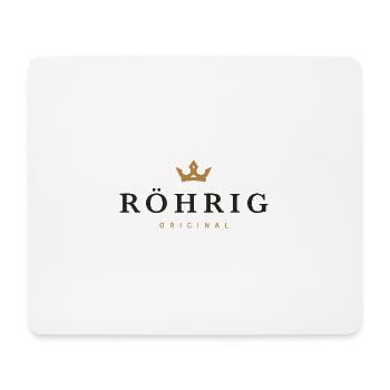 Logo original de la famille Röhrig - Tapis de souris (format paysage) - blanc - Devant