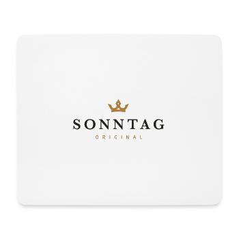 Logo original de la famille Sunday - Tapis de souris (format paysage) - blanc - Devant