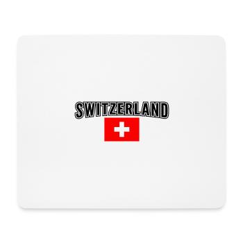 Suisse - Tapis de souris (format paysage) - blanc - Devant
