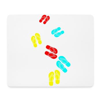 Flip-flops icon - Mouse Pad (horizontal) - white - Front