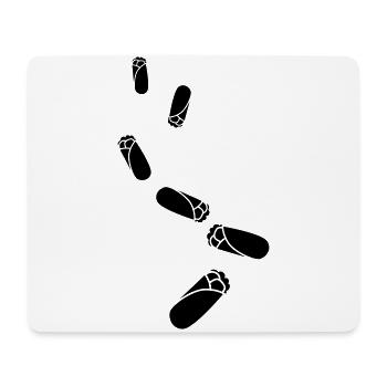 Icône sandwich - Tapis de souris (format paysage) - blanc - Devant