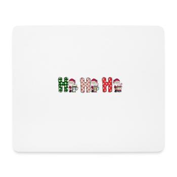 Frohe Weihnachten Weihnachtsmann Hohoho - Mousepad (Querformat) - Weiß - Vorne