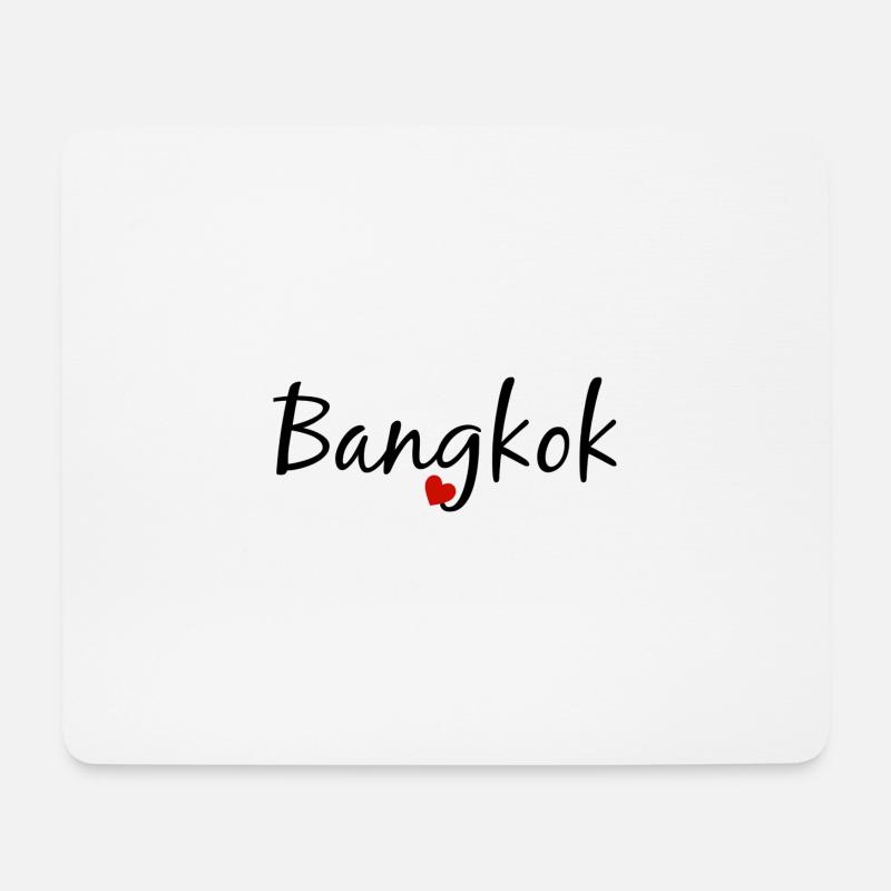 Bangkok - Tapis de souris (format paysage) - blanc