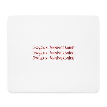ALLES GUTE ZUM GEBURTSTAG. ALLES GUTE ZUM GEBURTSTAG. JAHRESTAG. - Mousepad (Querformat) - Weiß - Vorne
