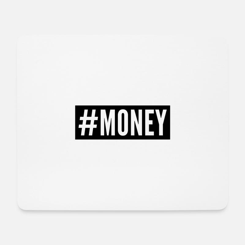 Money - Mousepad (Querformat) - Weiß