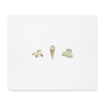 Rêve de pistache - Tapis de souris (format paysage) - blanc - Devant