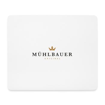 Mühlbauer Original Family Logo Noir - Tapis de souris (format paysage) - blanc - Devant