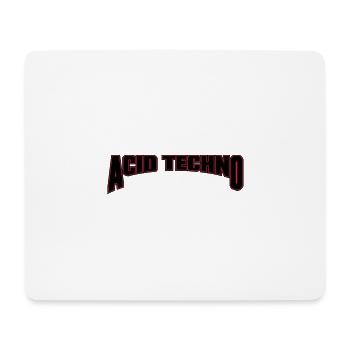 Acid Techno - Mouse Pad (horizontal) - white - Front