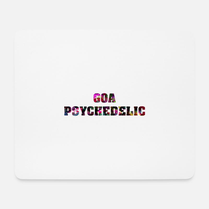 Goa psychedelic - Mousepad (Querformat) - Weiß