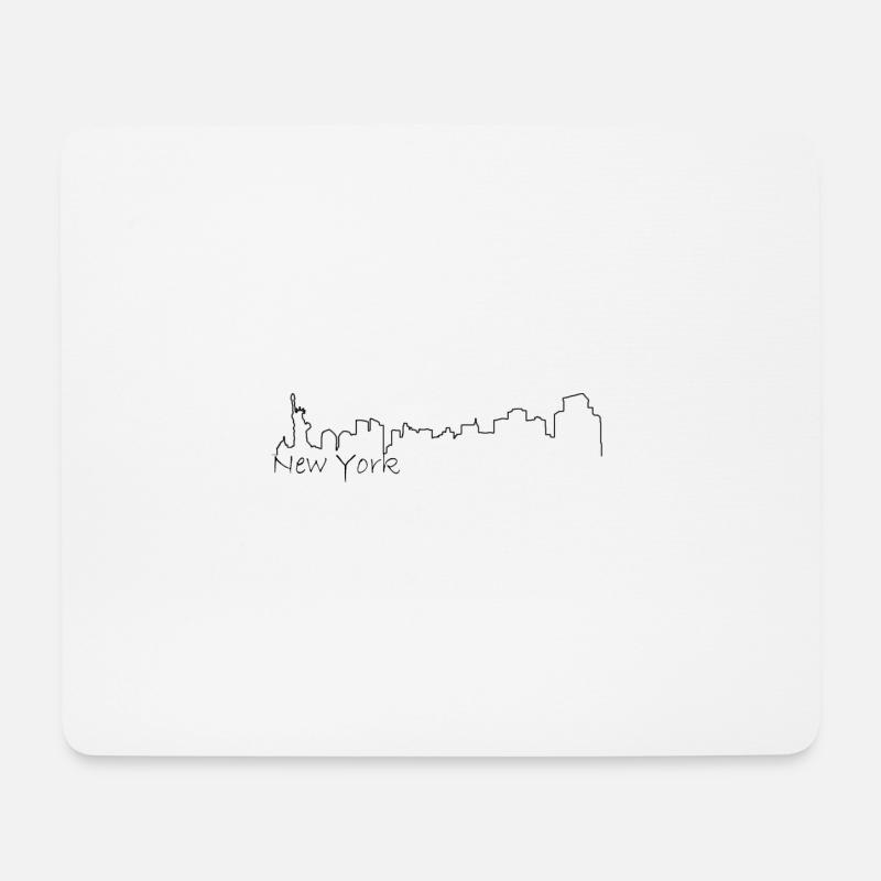 Skyline New York City - Mousepad (Querformat) - Weiß