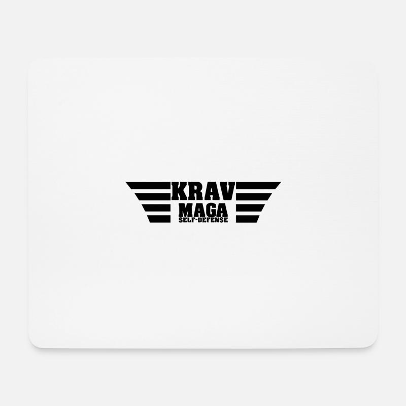 Krav Maga self defense - Mousepad (Querformat) - Weiß