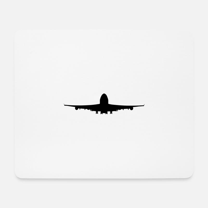 Flugzeug - Mousepad (Querformat) - Weiß