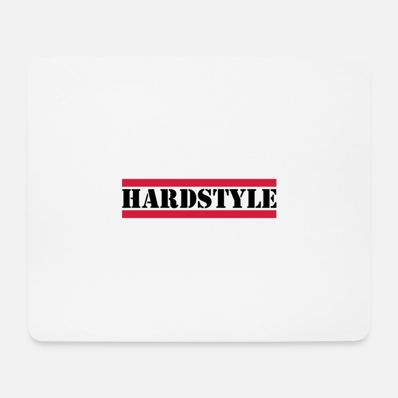 Hardstyle - Mousepad (Querformat) - Weiß