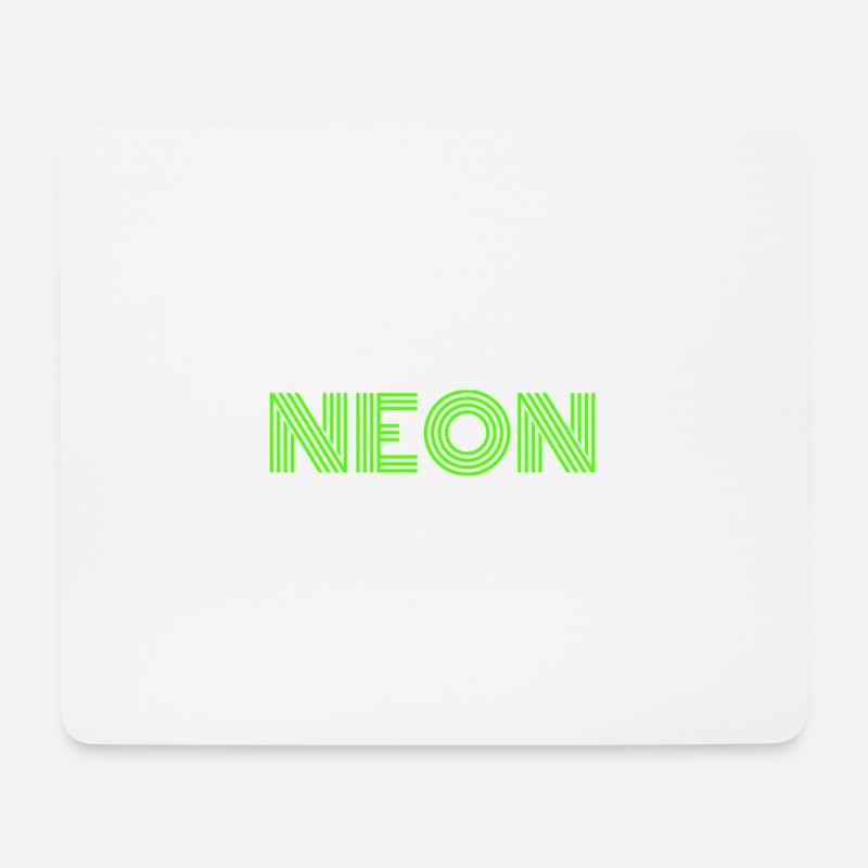 neon green - Mousepad (Querformat) - Weiß