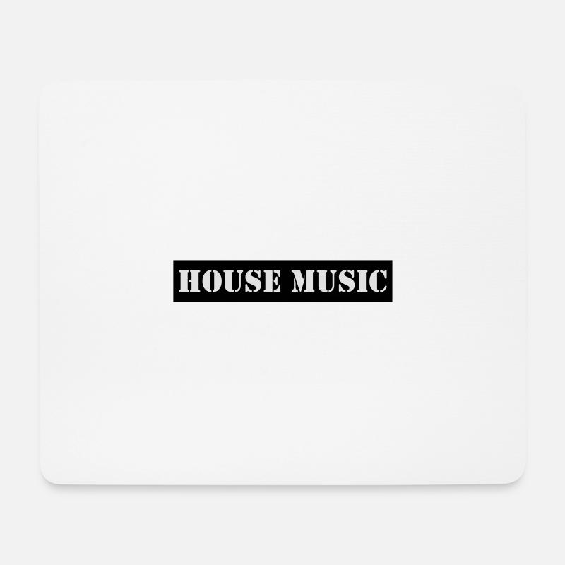 house music - Mousepad (Querformat) - Weiß