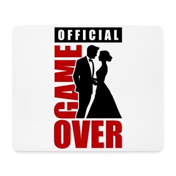 Jeu de couple de mariage sur le couple de mariage Jga - Tapis de souris (format paysage) - blanc - Devant