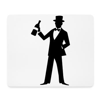 Drunk Drunk Bachelor Drinking - Mouse Pad (horizontal) - white - Front